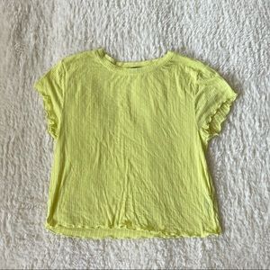 Bright Yellow Urban Outfitters Cropped Tee